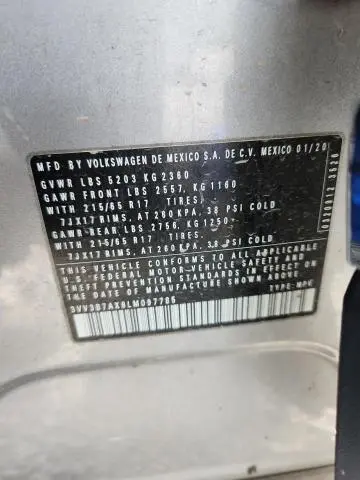 2020 VOLKSWAGEN TIGUAN SE  