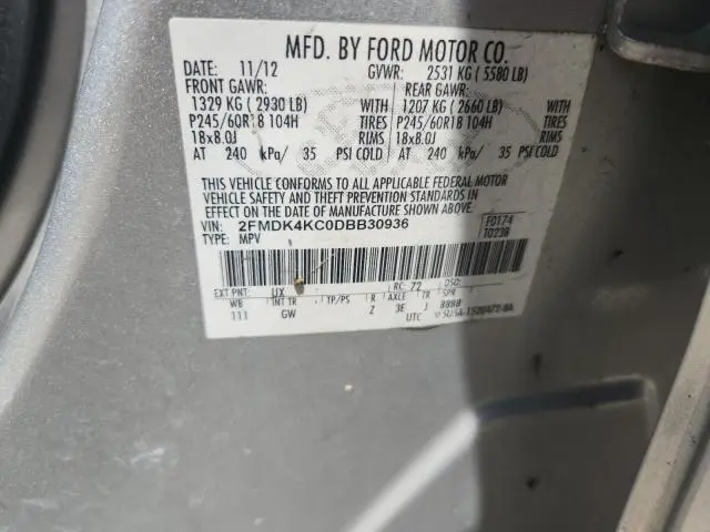 2013 FORD EDGE LIMITED  