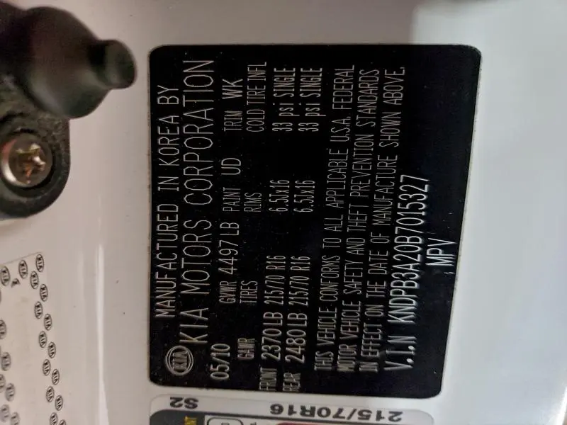 2011 KIA SPORTAGE LX  