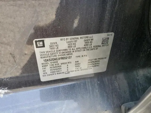 2015 GMC YUKON XL K1500 SLE  