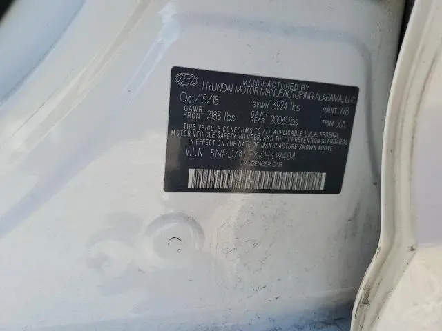 2019 HYUNDAI ELANTRA SE  