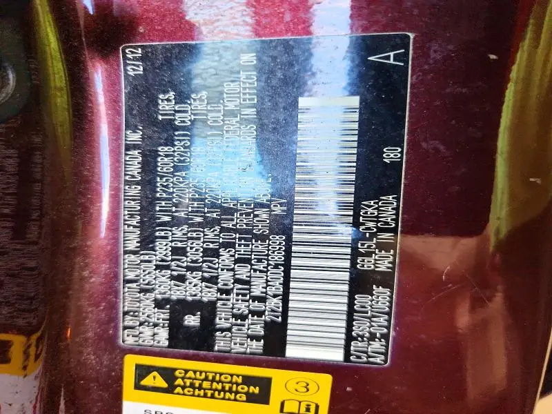 2013 LEXUS RX 350 BASE  