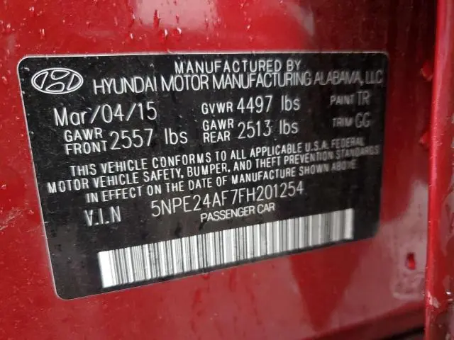 2015 HYUNDAI SONATA SE  