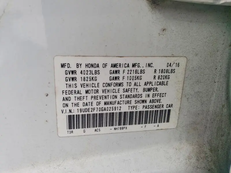 2016 ACURA ILX PREMIUM  