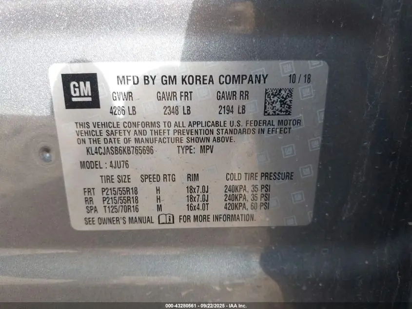 2019 BUICK ENCORE FWD PREFERRED