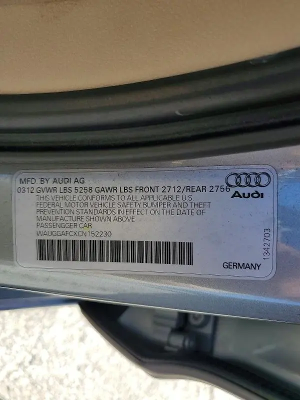2012 AUDI A6 PREMIUM PLUS  