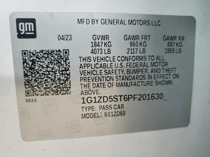 2023 CHEVROLET MALIBU LT  
