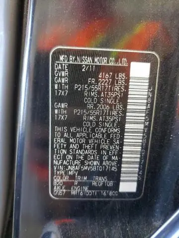 2011 NISSAN JUKE S  
