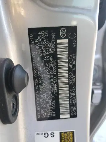 2020 TOYOTA COROLLA LE  