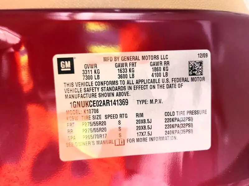 2010 CHEVROLET TAHOE K1500 LTZ  