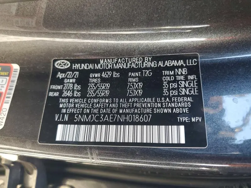2022 HYUNDAI TUCSON SEL  