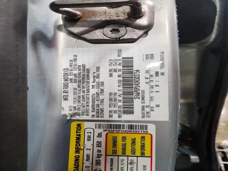 2013 FORD FUSION SE PHEV  
