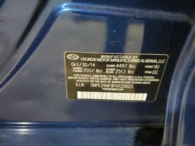 2015 HYUNDAI SONATA SE  