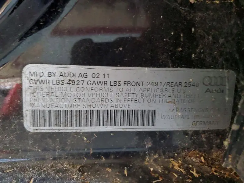 2011 AUDI A4 PREMIUM PLUS  