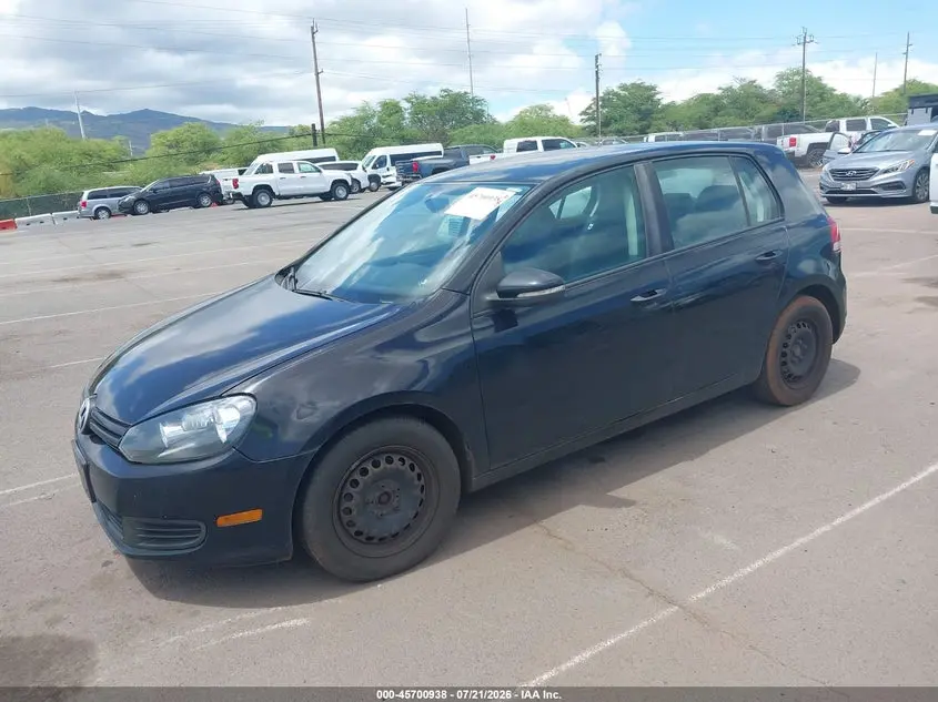 2012 VOLKSWAGEN GOLF 2.5L 4-DOOR
