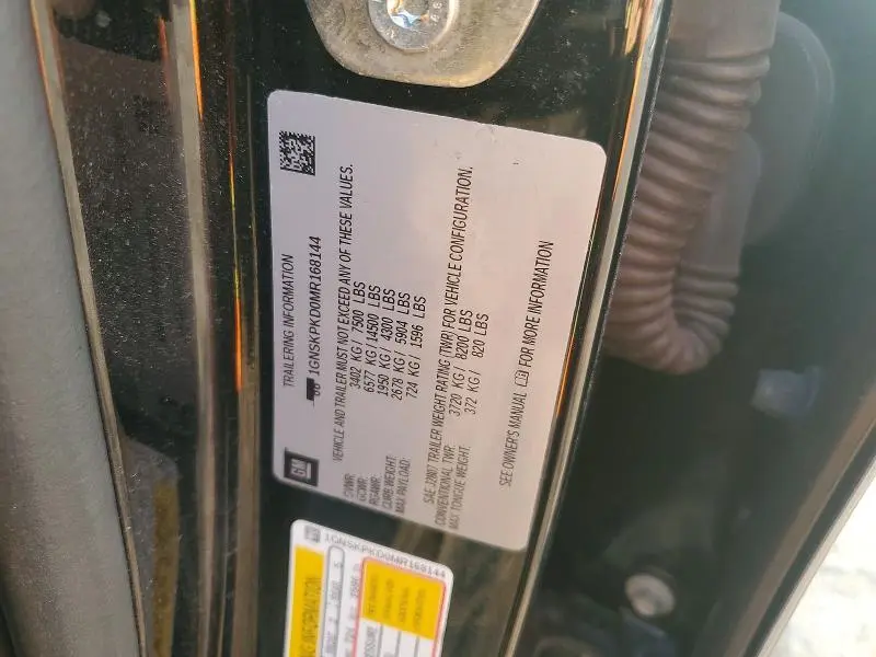 2021 CHEVROLET TAHOE K1500 Z71  