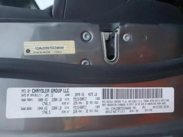 2013 JEEP COMPASS SPORT  