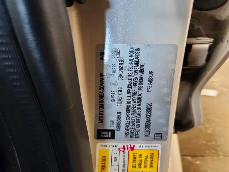 2019 CHEVROLET SPARK LS  