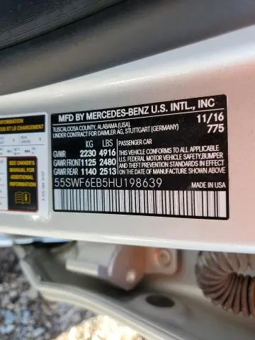 2017 MERCEDES-BENZ C 43 4MATIC AMG  