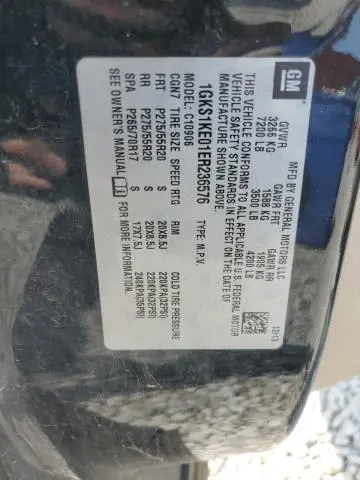 2014 GMC YUKON XL C1500 SLT  