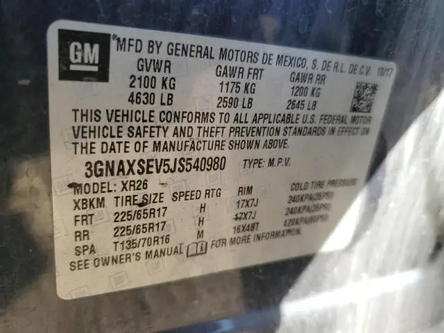 2018 CHEVROLET EQUINOX LT