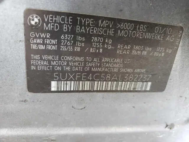 2010 BMW X5 XDRIVE30I  