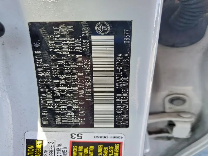 2018 TOYOTA CAMRY XSE  