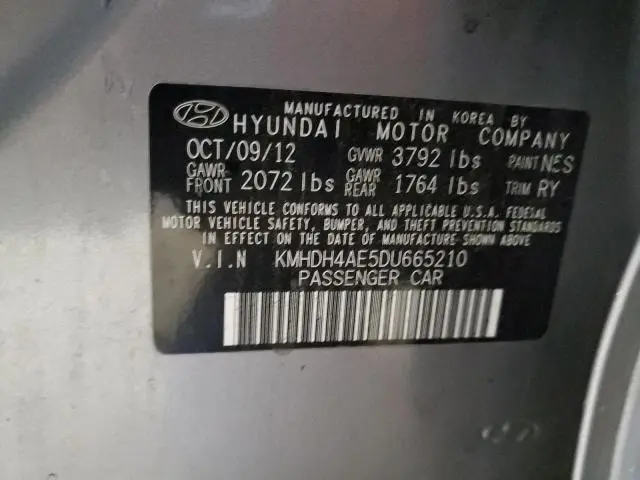 2013 HYUNDAI ELANTRA GLS  