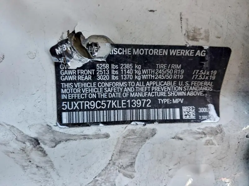 2019 BMW X3 XDRIVE30I  