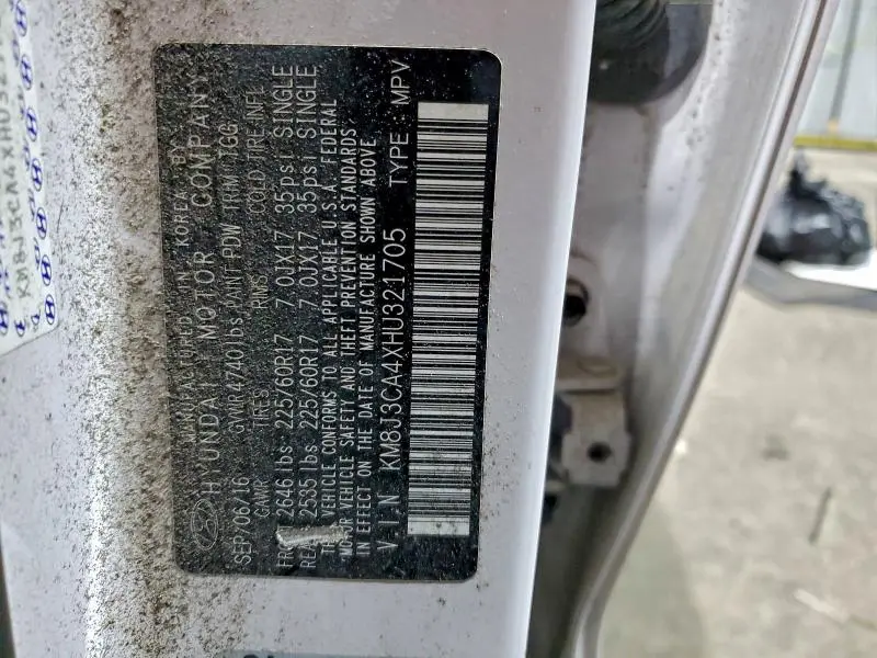 2017 HYUNDAI TUCSON LIMITED  