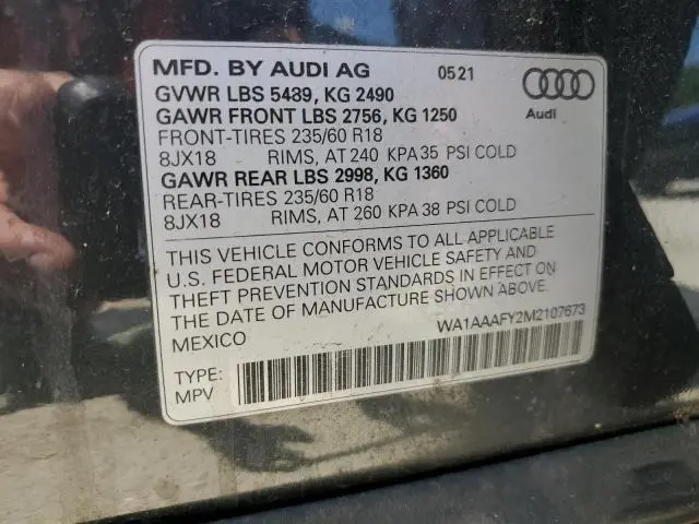 2021 AUDI Q5 PREMIUM  
