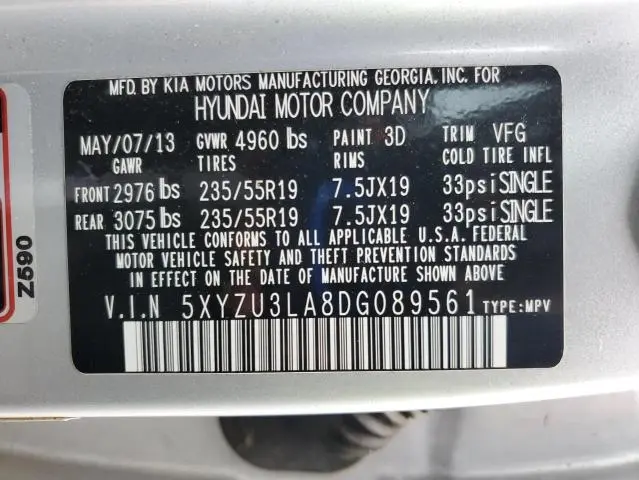 2013 HYUNDAI SANTA FE SPORT   
