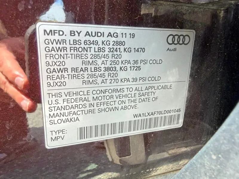 2020 AUDI Q7 PREMIUM PLUS  