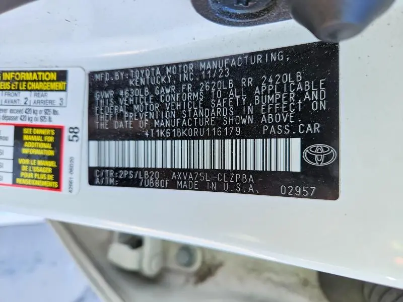 2024 TOYOTA CAMRY XSE  