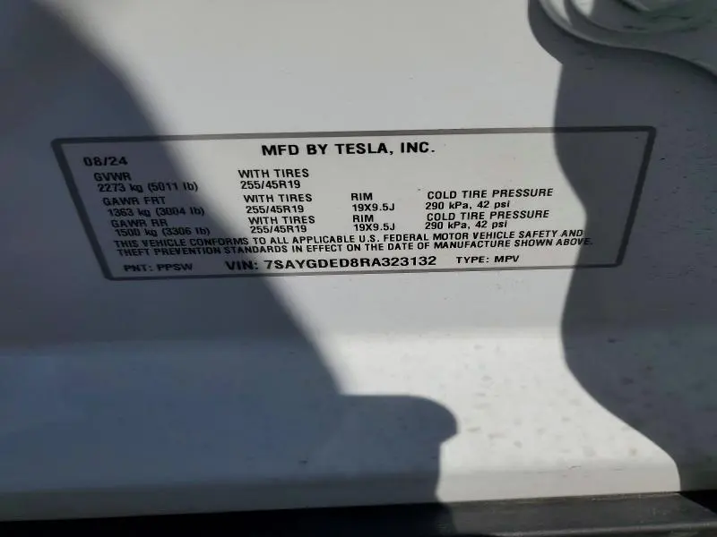 2024 TESLA MODEL Y   