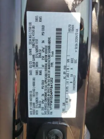 2023 FORD F150 SUPERCREW  