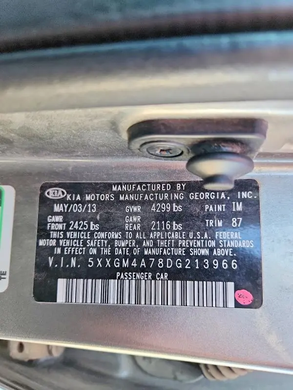 2013 KIA OPTIMA LX  