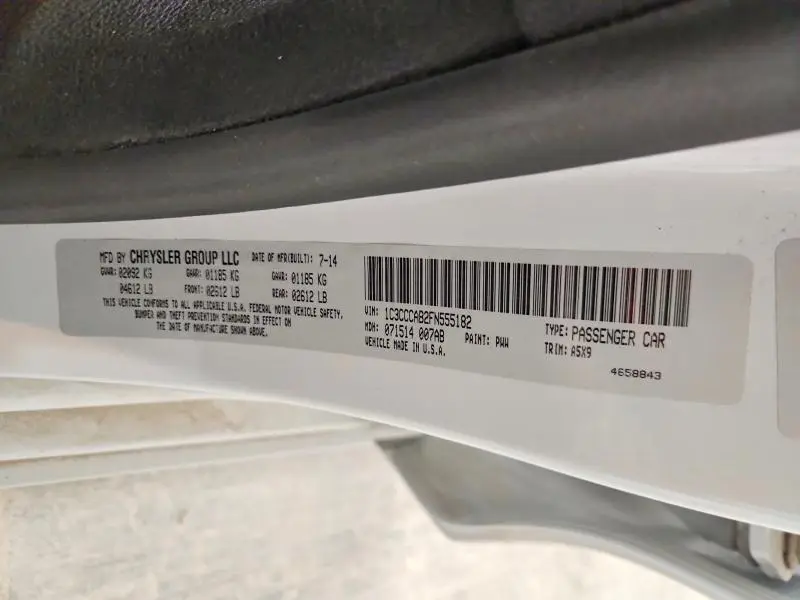 2015 CHRYSLER 200 LIMITED  