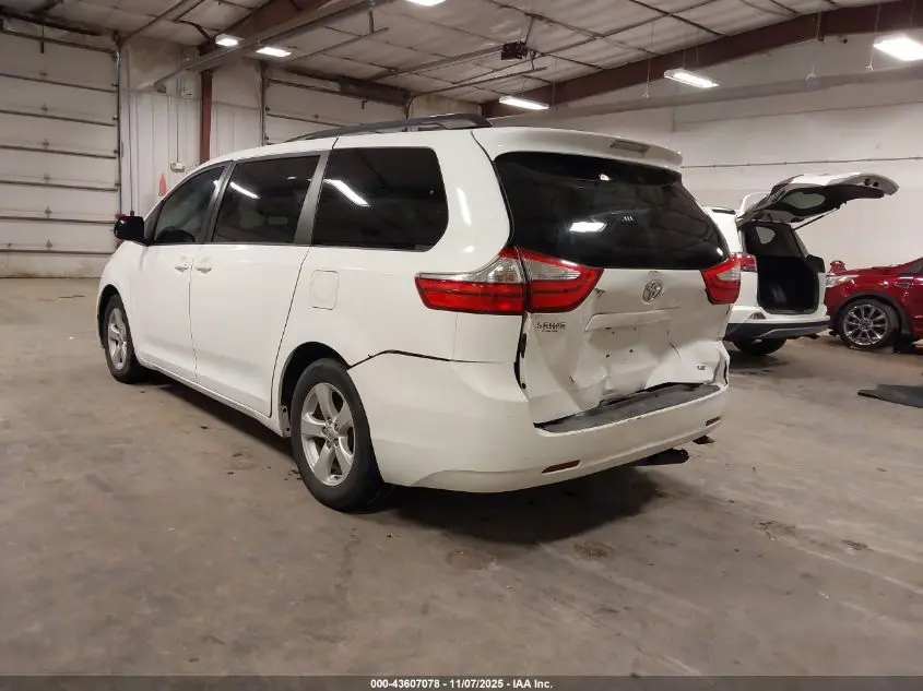 2015 TOYOTA SIENNA LE 8 PASSENGER