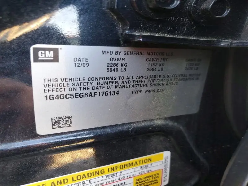 2010 BUICK LACROSSE CXL  