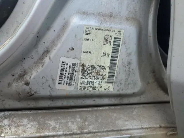 2016 NISSAN ALTIMA 2.5  