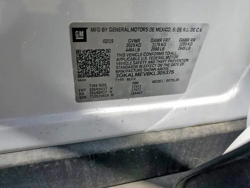2019 GMC TERRAIN SLE  