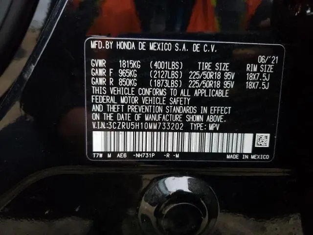 2021 HONDA HR-V SPORT  