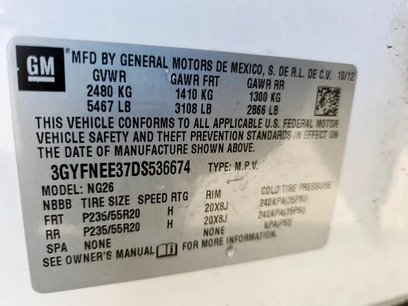 2013 CADILLAC SRX PREMIUM COLLECTION  