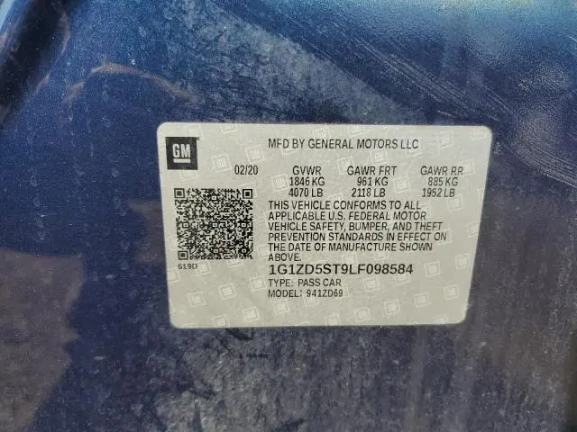 2020 CHEVROLET MALIBU LT  