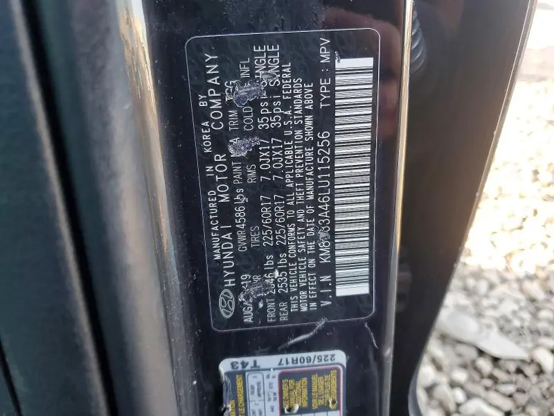 2020 HYUNDAI TUCSON VALUE  