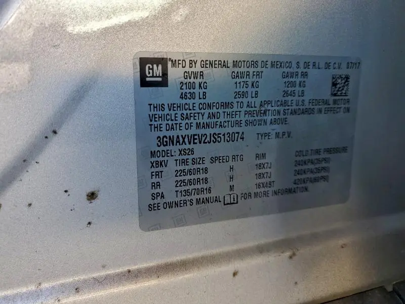 2018 CHEVROLET EQUINOX PREMIER  