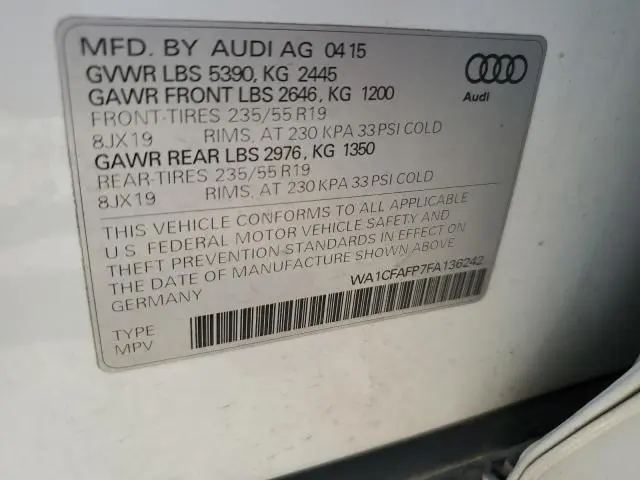 2015 AUDI Q5 PREMIUM  