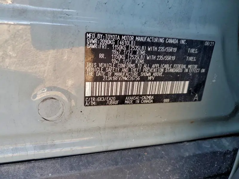 2021 TOYOTA RAV4 XLE PREMIUM  