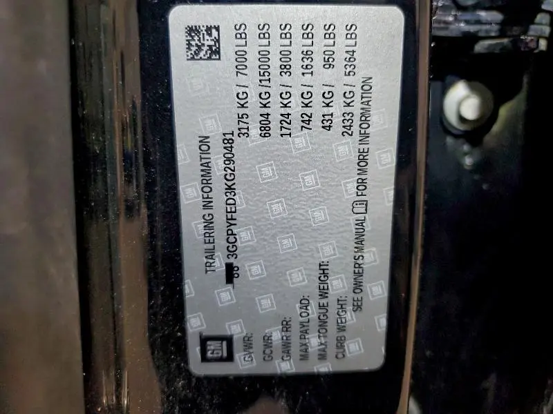 2019 CHEVROLET SILVERADO K1500 LT TRAIL BOSS  